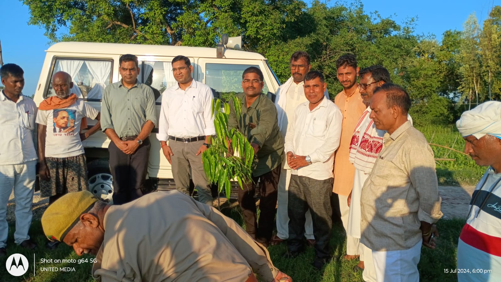 अम्बेडकर पार्क में लगाए गए, अशोक के पौधे